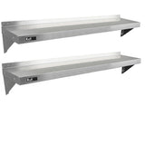 2 x KuKoo Stainless Steel Shelves 1500mm x 300mm - Used - Good