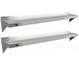 2 x KuKoo Stainless Steel Shelves 1940mm x 300mm - Used - Acceptable