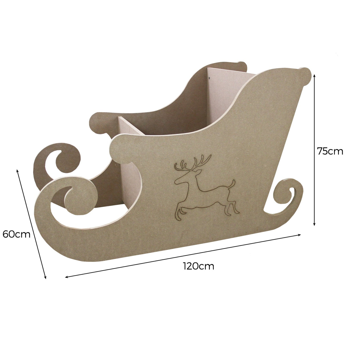 MDF Santa Sleigh - Used - Good
