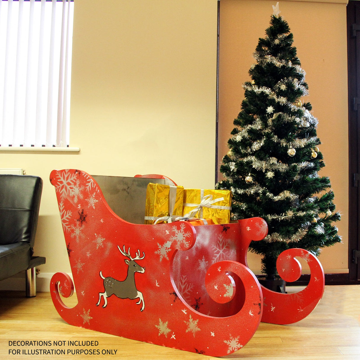 MDF Santa Sleigh - Used - Good