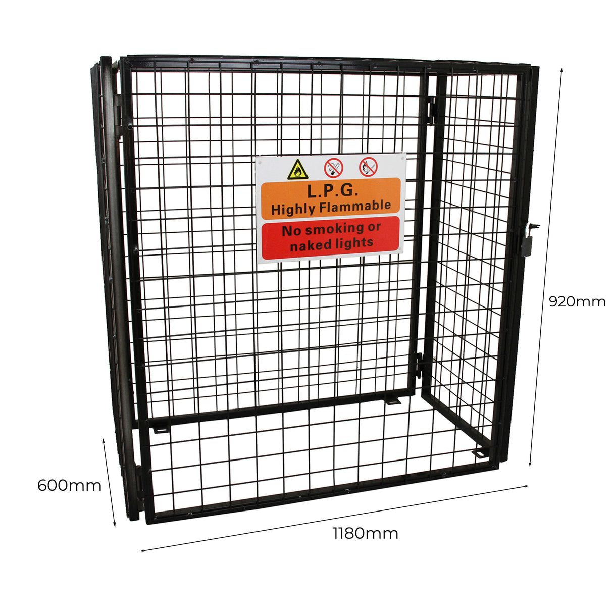 Gas Bottle Mesh Cage 920mm - Like New