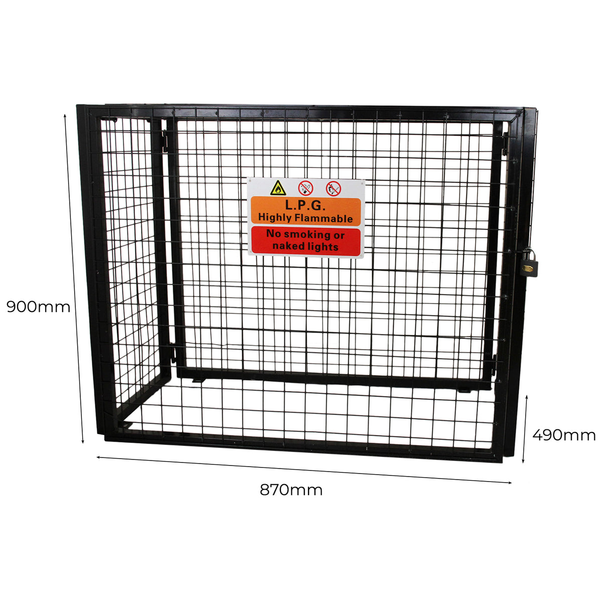 Gas Bottle Mesh Cage 900mm - Like New