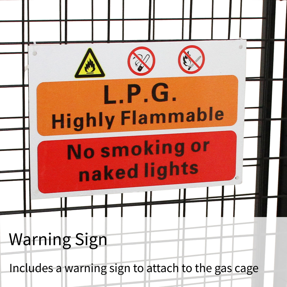 Gas Bottle Mesh Cage 1000mm - Like New