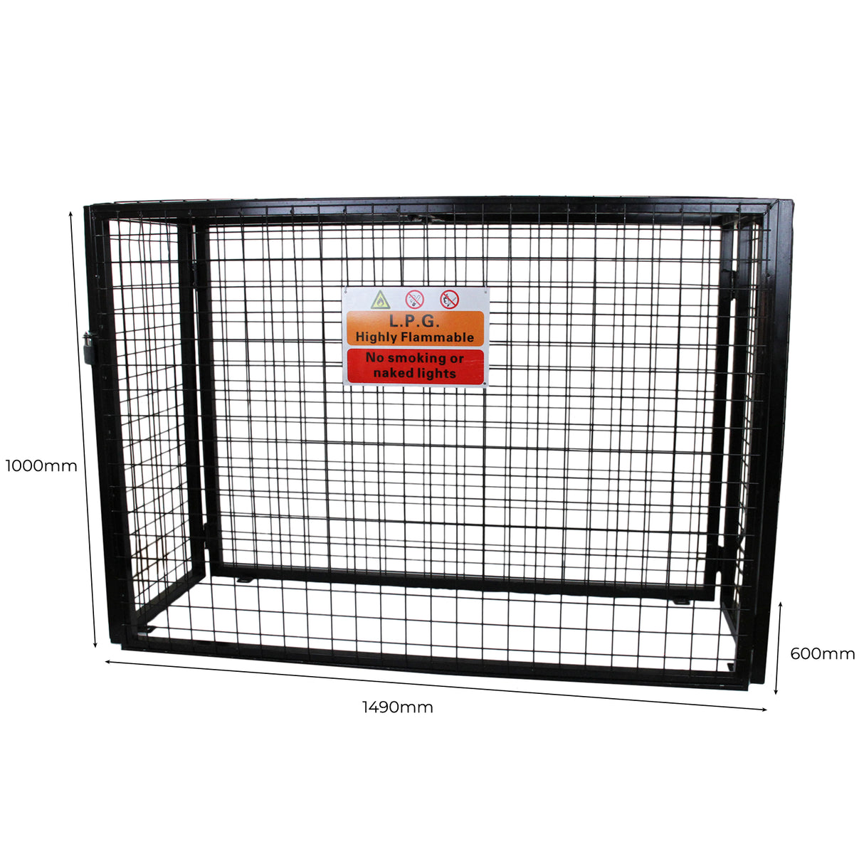 Gas Bottle Mesh Cage 1000mm - Like New
