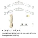 Clothing Airer Ceiling Pulley - White - 1.8m - Like New