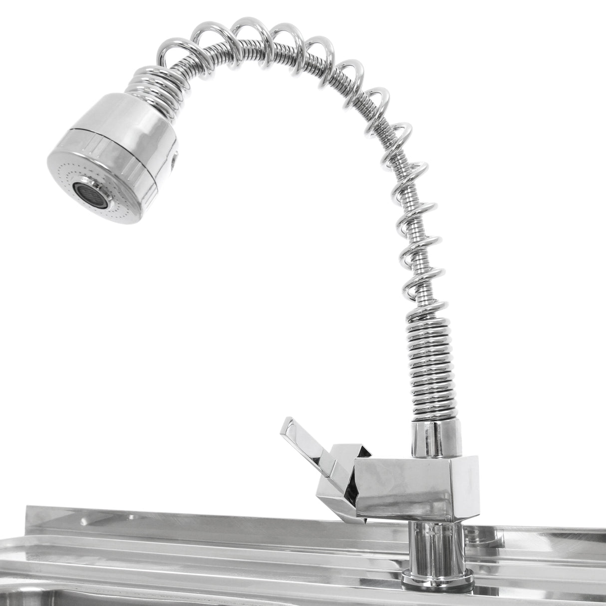 KuKoo Commercial Catering Sink Double Bowl / Right Hand Drainer - Like New
