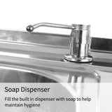 KuKoo Commercial Catering Sink Double Bowl / Right Hand Drainer - Like New