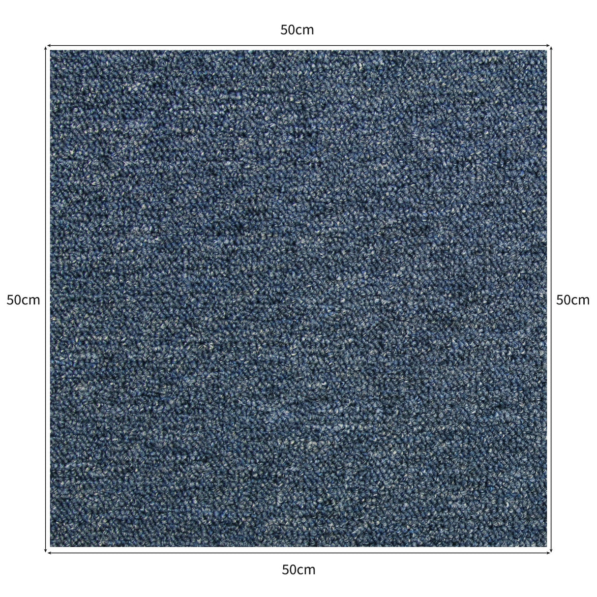 40 x Carpet Tiles 10m2 / Storm Blue - Used - Acceptable