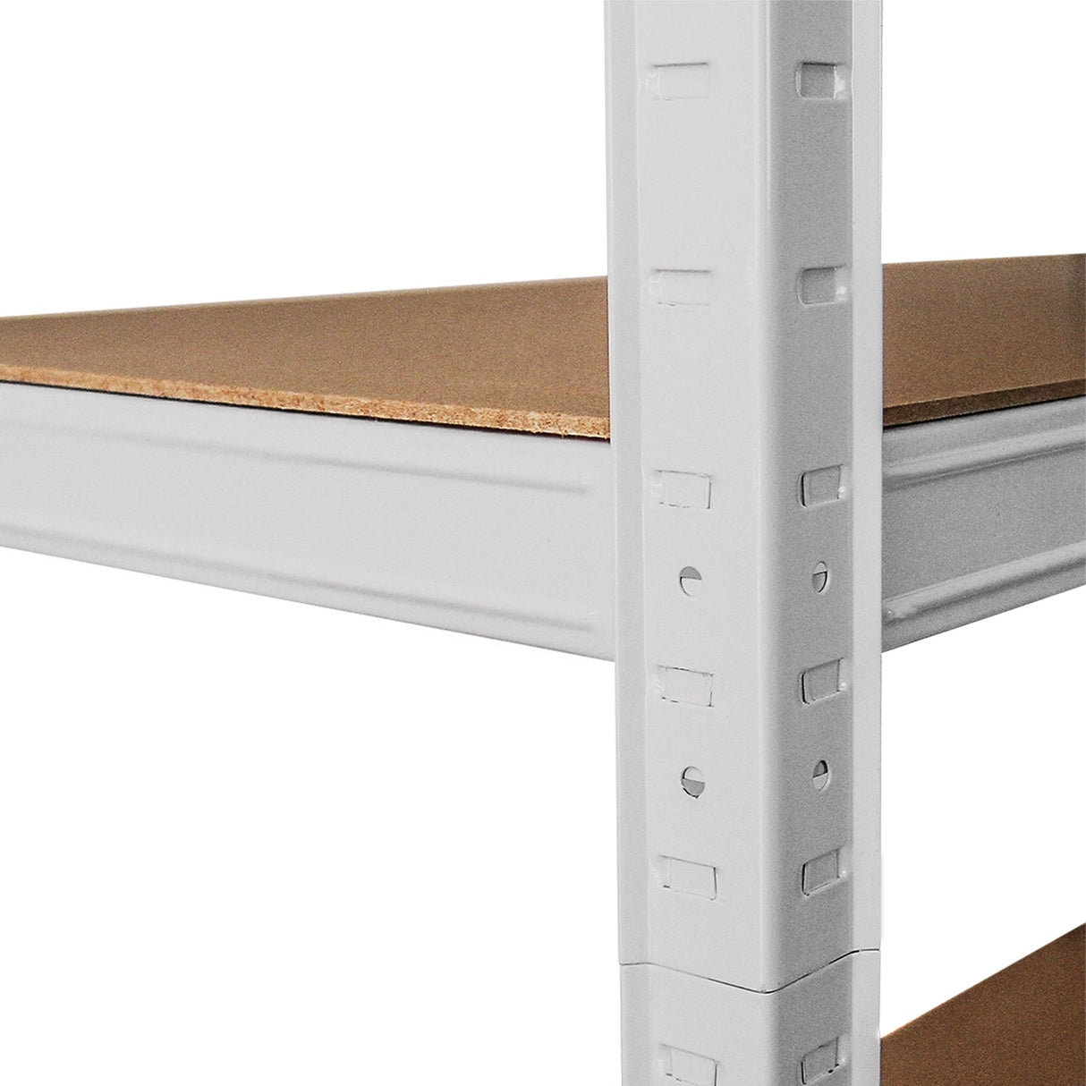 2 x White Racking Units 90 x 40 x 180 - Used - Very Good