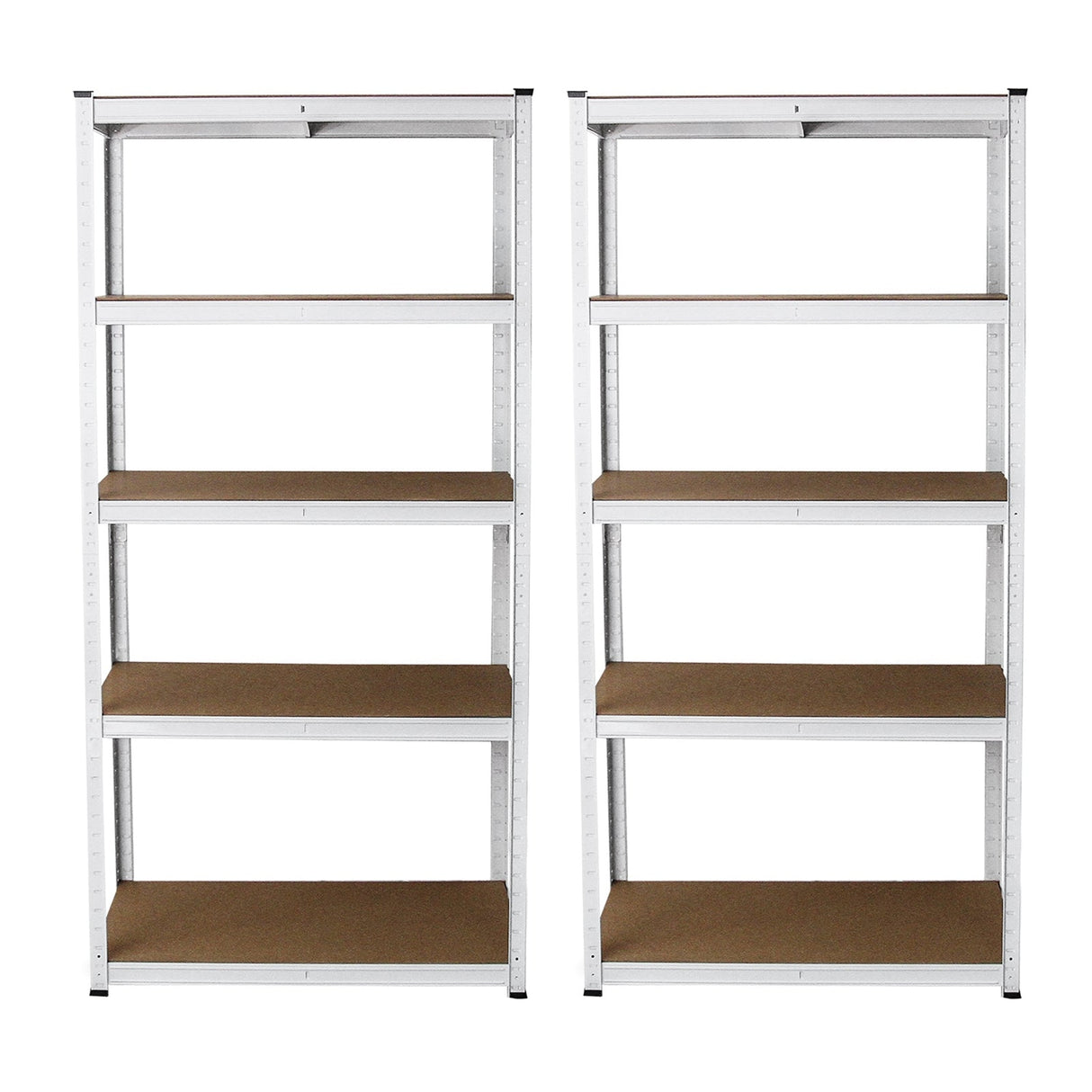 2 x White Racking Units 90 x 40 x 180 - Used - Very Good