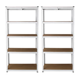 2 x White Racking Units 90 x 40 x 180 - Used - Very Good