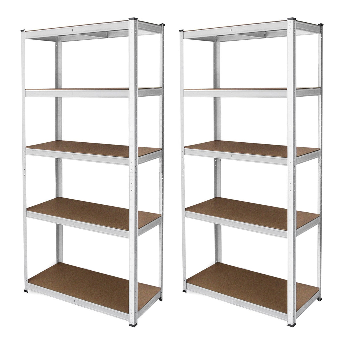 2 x White Racking Units 90 x 40 x 180 - Used - Very Good