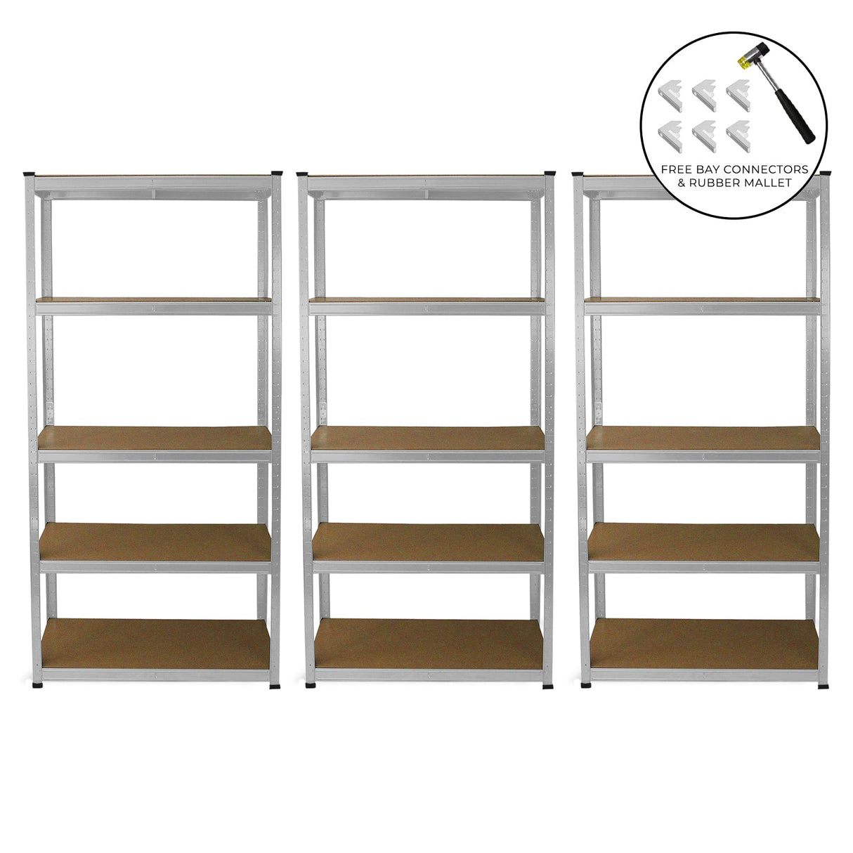 3 x E-Rax Galvanised Racking - Used - Acceptable