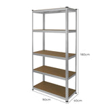 2 x Galvanised Racking Units 90 x 40 x 180 - Like New