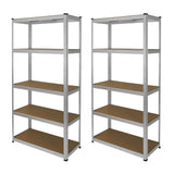 2 x Galvanised Racking Units 90 x 40 x 180 - Used - Good