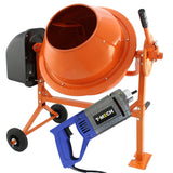 Cement Mixer & Handheld Concrete Vibrator with 2m Shaft - Used - Acceptable