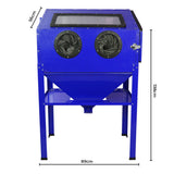 T-Mech Electrostatic Powder Coating Machine & Curing Oven & 220L Sandblasting Cabinet - Used - Good