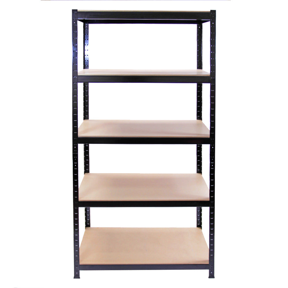 3 x 90cm T-Rax Black Metal Racking Units & Workbench - Like New