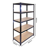 3 x 90cm T-Rax Black Metal Racking Units & Workbench - Used - Acceptable