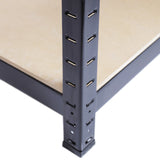 3 x 90cm T-Rax Black Metal Racking Units & Workbench - Used - Good