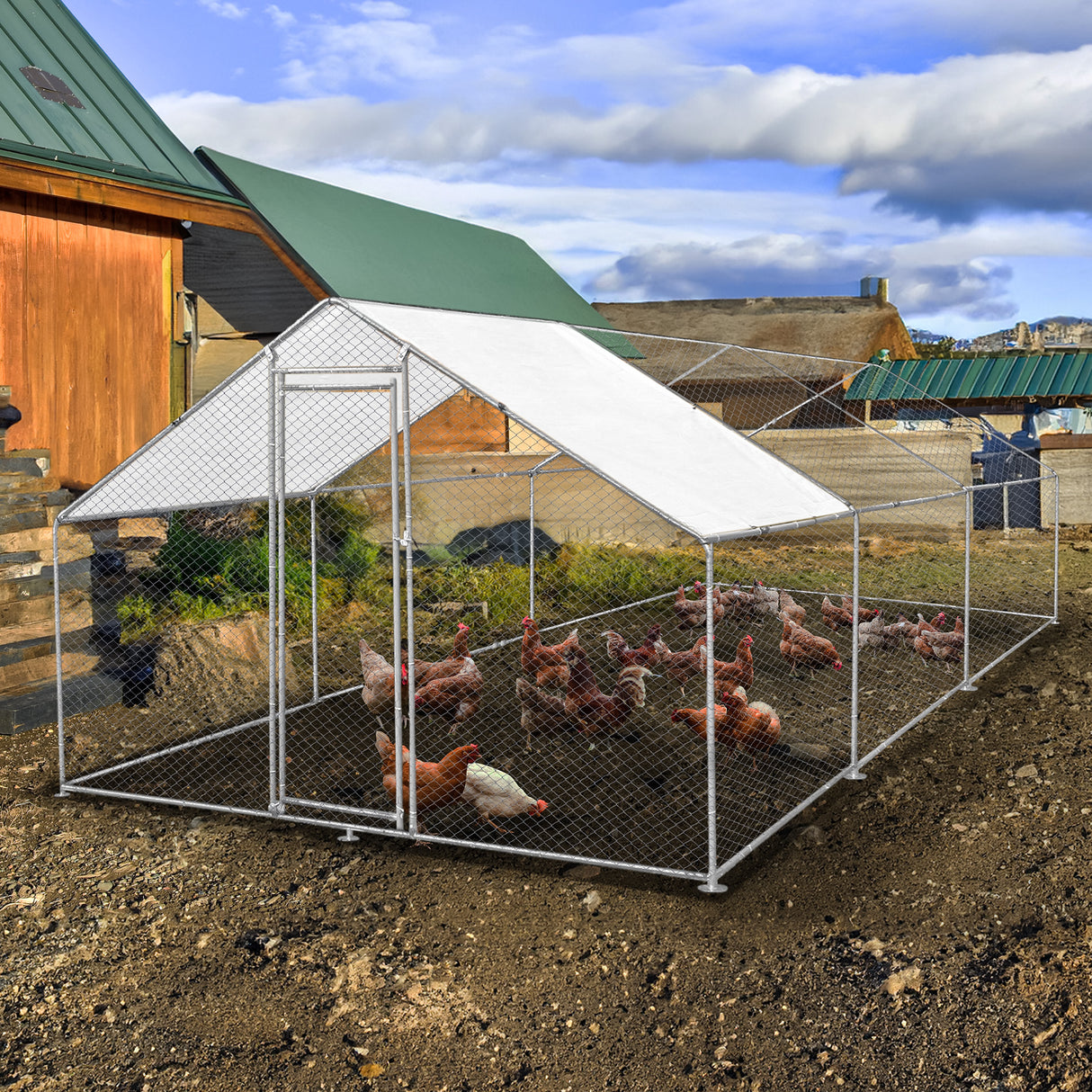 Chicken Run 4m x 6m x 2m - Used - Acceptable