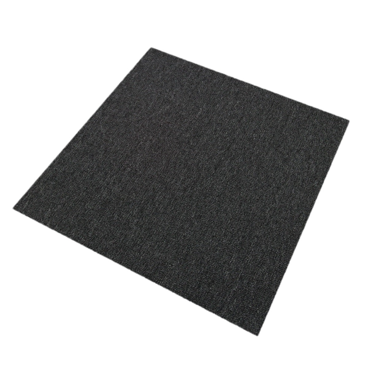 40 x Carpet Tiles Charcoal Black 10m2 - Used - Good