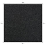 40 x Carpet Tiles Charcoal Black 10m2 - Used - Good