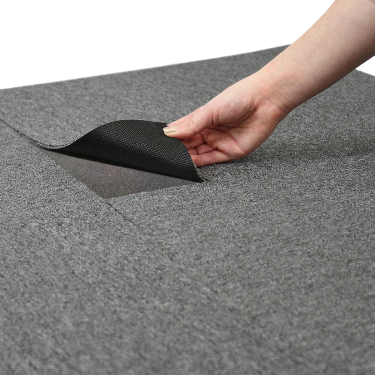40 x Carpet Tiles Anthracite Grey 10m2 - Used - Very Good