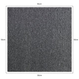 40 x Carpet Tiles Anthracite Grey 10m2 - Used - Very Good