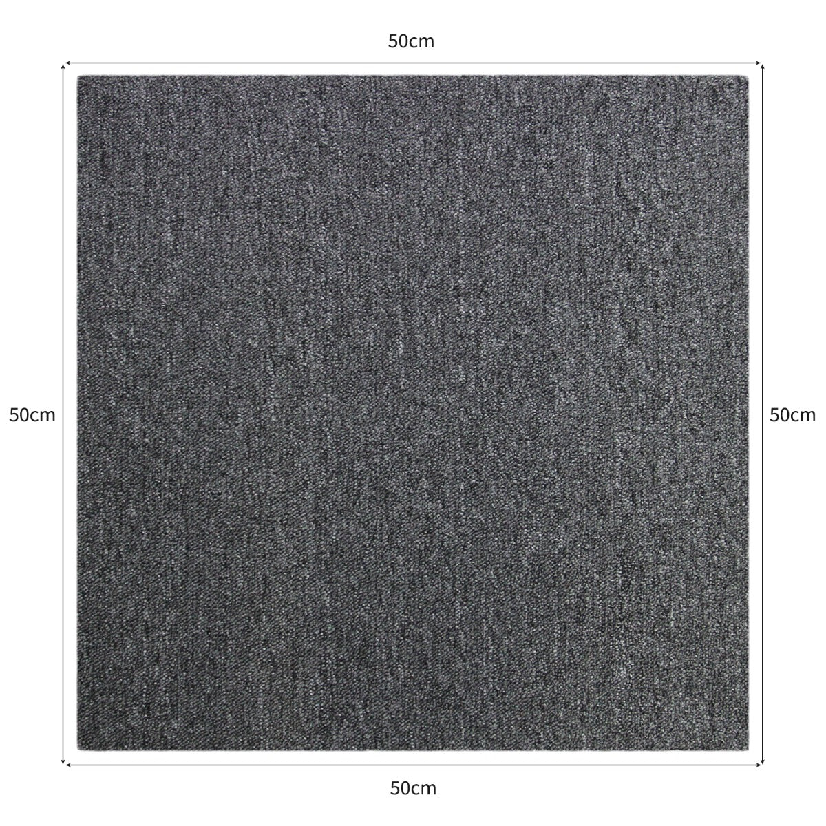 40 x Carpet Tiles Anthracite Grey 10m2 - Used - Good