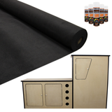11sqm Black Van Lining & Glue With Camper Kitchen - Like New