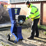 ATV Tipping Trailer (Pneumatic Tyres) & 6.5HP Wood Chipper - Like New