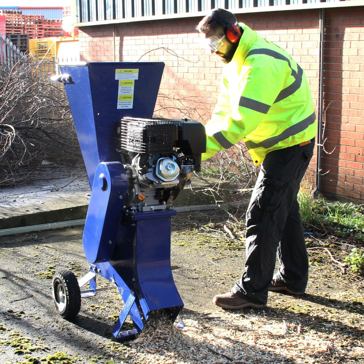 ATV Tipping Trailer (Pneumatic Tyres) & 6.5HP Wood Chipper - Used - Acceptable