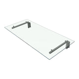 MonsterShop Glass Door Canopy & Brackets, 144cm W, 80cm D - Used - Good