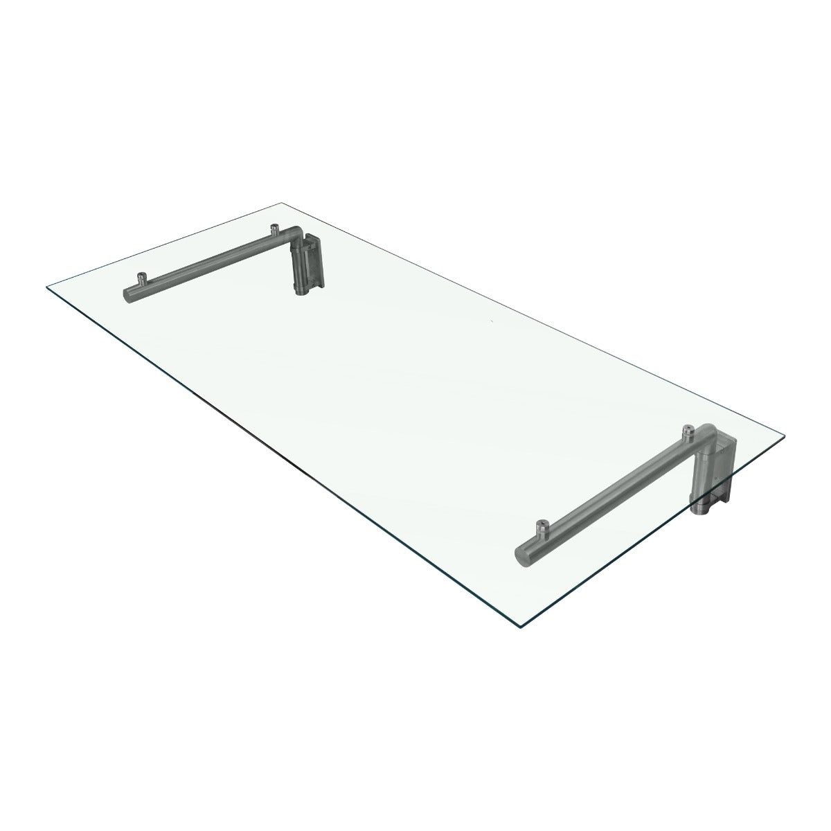 MonsterShop Glass Door Canopy & Brackets, 144cm W, 80cm D - Used - Very Good