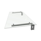 MonsterShop Glass Door Canopy & Brackets, 144cm W, 80cm D - Used - Very Good