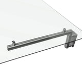 MonsterShop Glass Door Canopy & Brackets, 144cm W, 80cm D - Used - Very Good