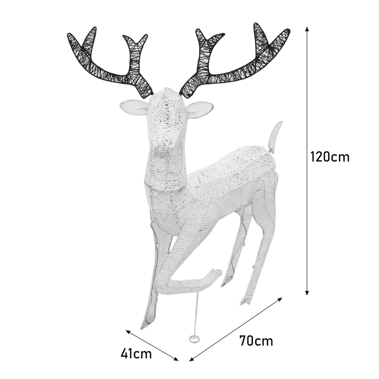 Large Light Up Stag Reindeer - Like New