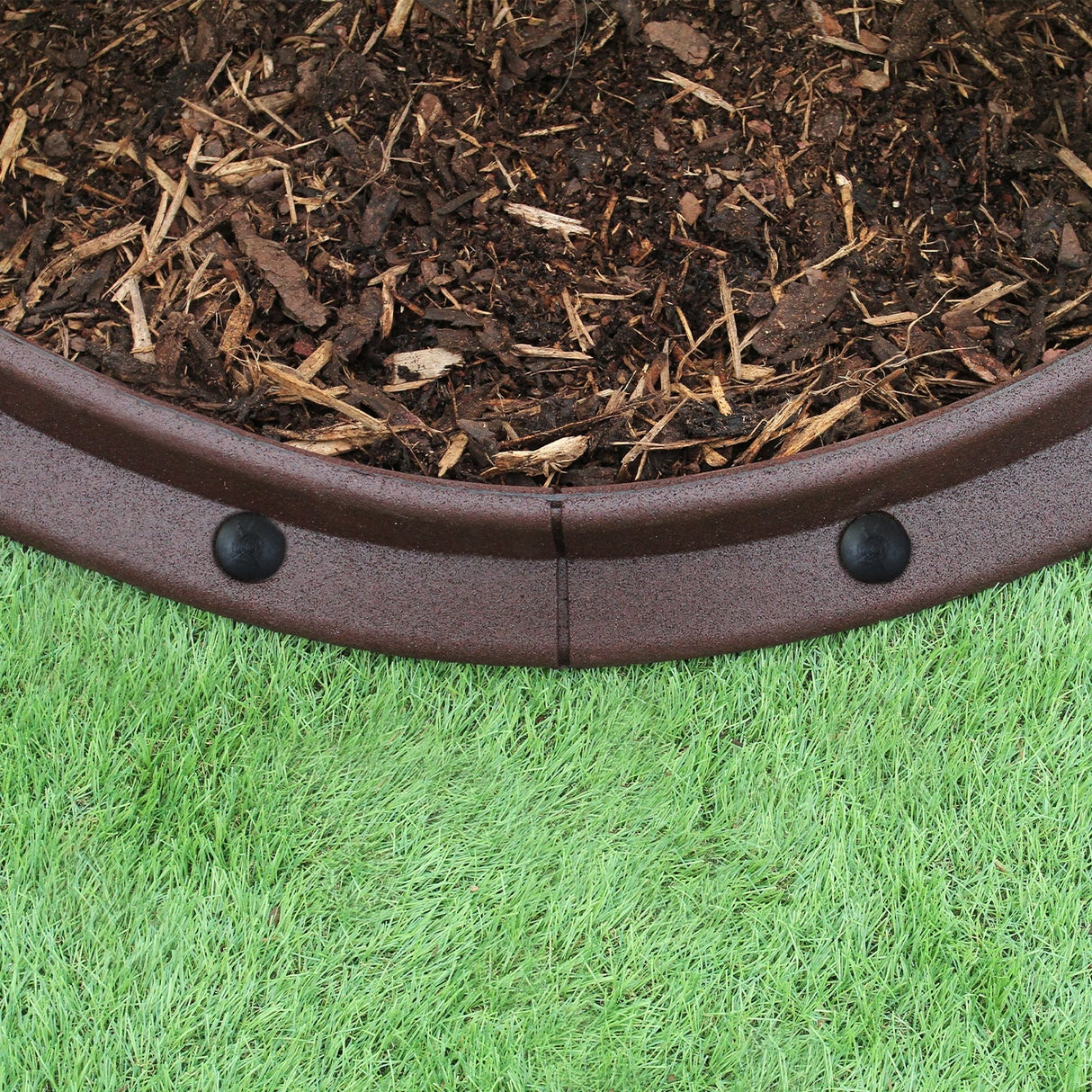 Flexible Lawn Edging Brown 1.2m x 40 - Used - Very Good