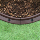 Flexible Lawn Edging Brown 1.2m x 40 - Used - Very Good