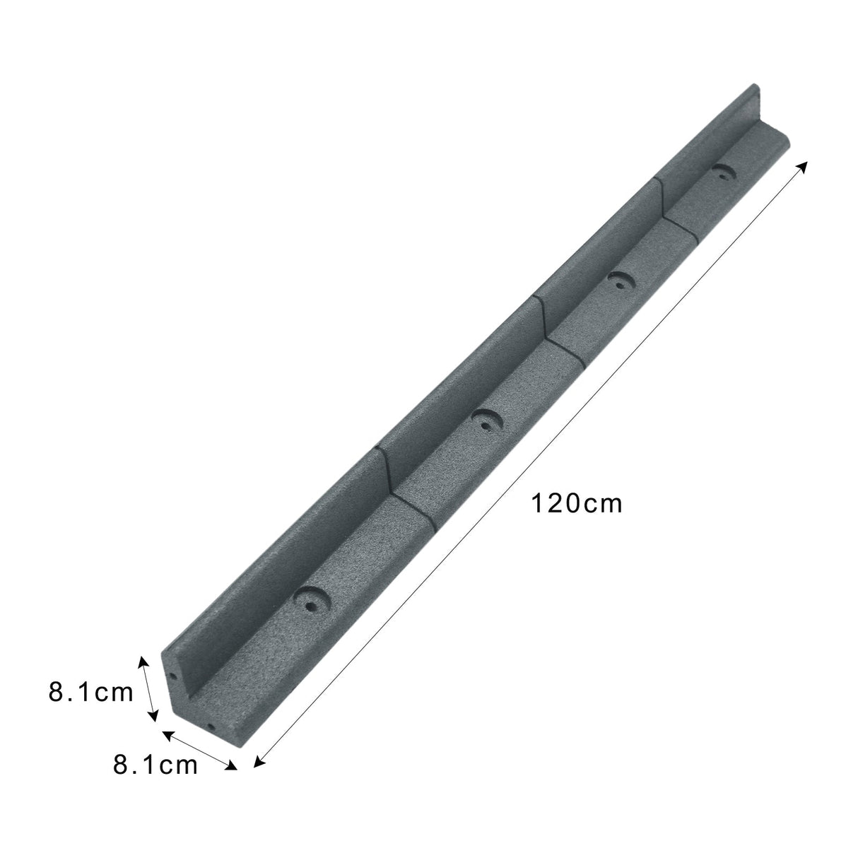 Flexible Lawn Edging Grey 1.2m x 40 - Like New