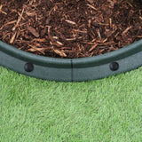 Flexible Lawn Edging Green 1.2m x 14 - Used - Acceptable