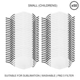 Small Face Masks Sublimation Blanks / 50 Pack - Used - Good