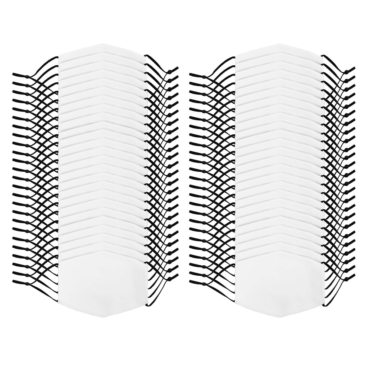 Medium Face Masks Sublimation Blanks / 50 Pack - Like New