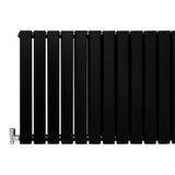 Designer Flat Panel Radiators Matt Black 600mm x 1400mm - Used - Acceptable