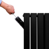 Designer Flat Panel Radiators Matt Black 600mm x 1400mm - Used - Acceptable