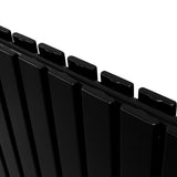 Designer Flat Panel Radiators Matt Black 600mm x 1400mm - Used - Acceptable