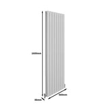 Designer Flat Panel Radiators Gloss White 1600mm x 560mm - Like New