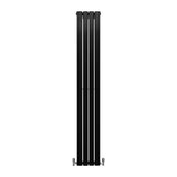 Designer Flat Panel Radiators Matt Black 1800mm x 280mm - Used - Very Good