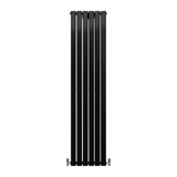 Designer Flat Panel Radiators Matt Black 1800mm x 420mm - Used - Acceptable